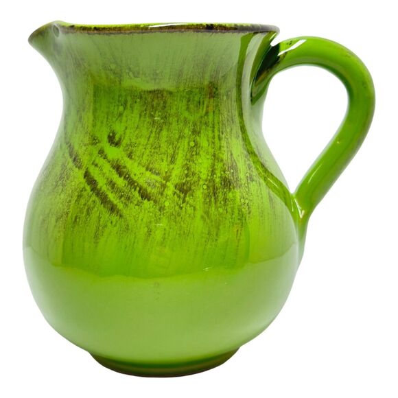 MCM De Silva Ceramiche Italian Vibrant Green Pitcher - Picture 1 of 9